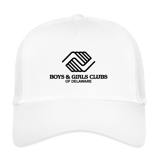 LOGO ONLY Eco Trucker Cap - white/white