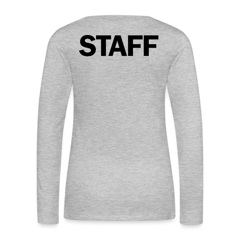 STAFF Women's Premium Long Sleeve T-Shirt - heather gray