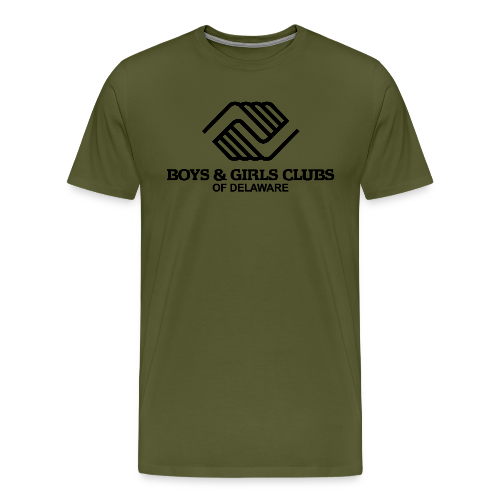 LOGO ONLY Men's Premium T-Shirt - olive green