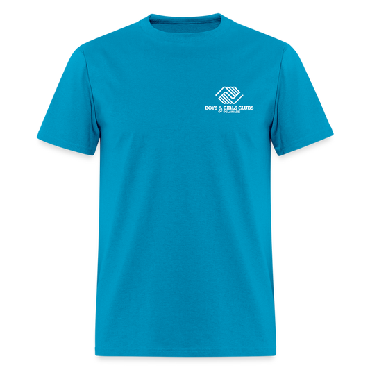 LOGO ONLY Men's T-Shirt | GILDAN 5000 - turquoise