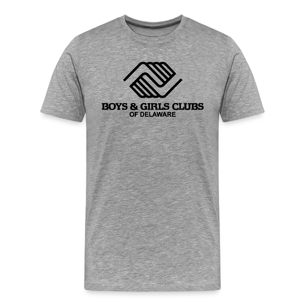 LOGO ONLY Men's Premium T-Shirt - heather gray