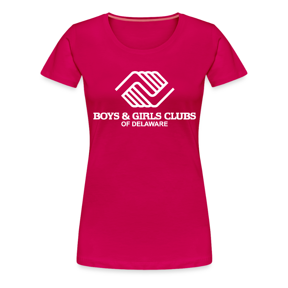 LOGO ONLY Women’s Premium T-Shirt - dark pink