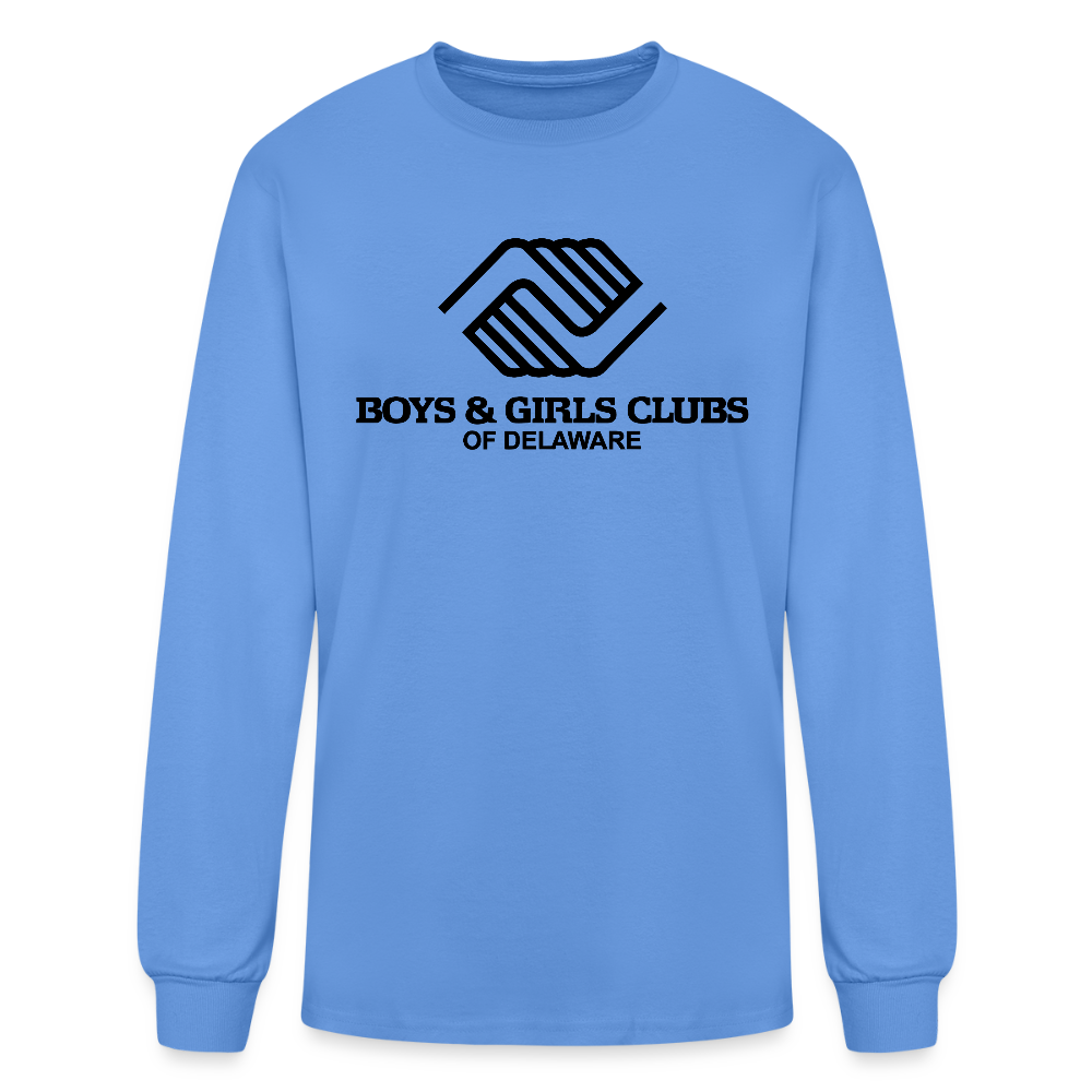 LOGO ONLY Men's Long Sleeve T-Shirt - carolina blue