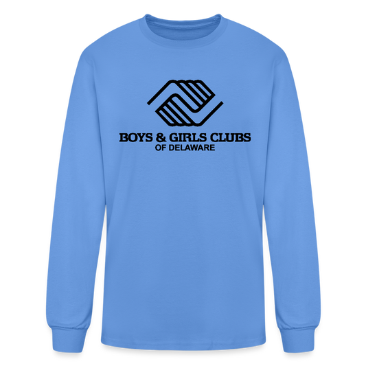 LOGO ONLY Men's Long Sleeve T-Shirt - carolina blue