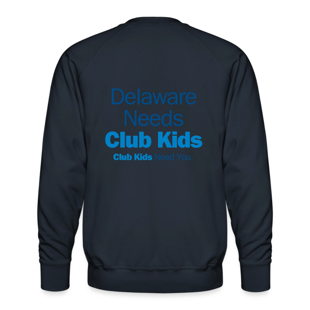 BGCDE Club Kids Need You BLUE - Dual Sided Men’s Premium Sweatshirt - navy