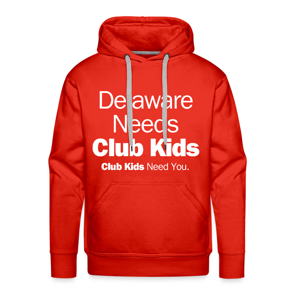 Delaware Needs Club Kids Men’s Premium Hoodie - red