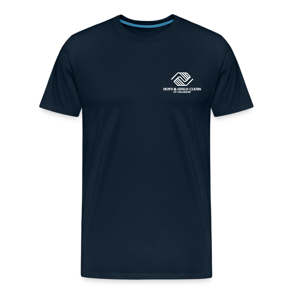 LOGO ONLY Men's Premium T-Shirt - deep navy