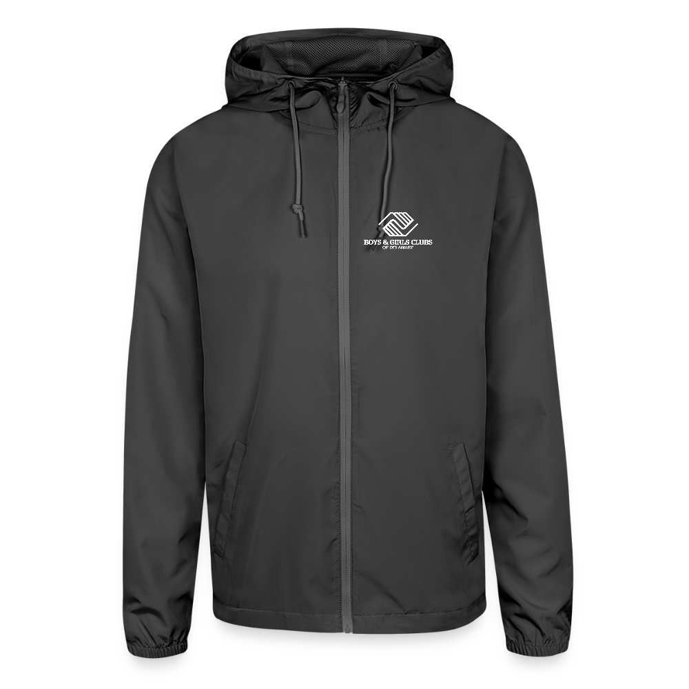 LOGO ONLY Unisex Lightweight Windbreaker Jacket - graphite
