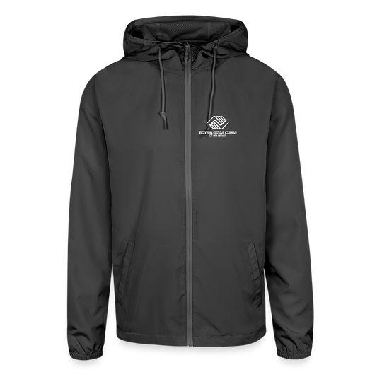 LOGO ONLY Unisex Lightweight Windbreaker Jacket - graphite