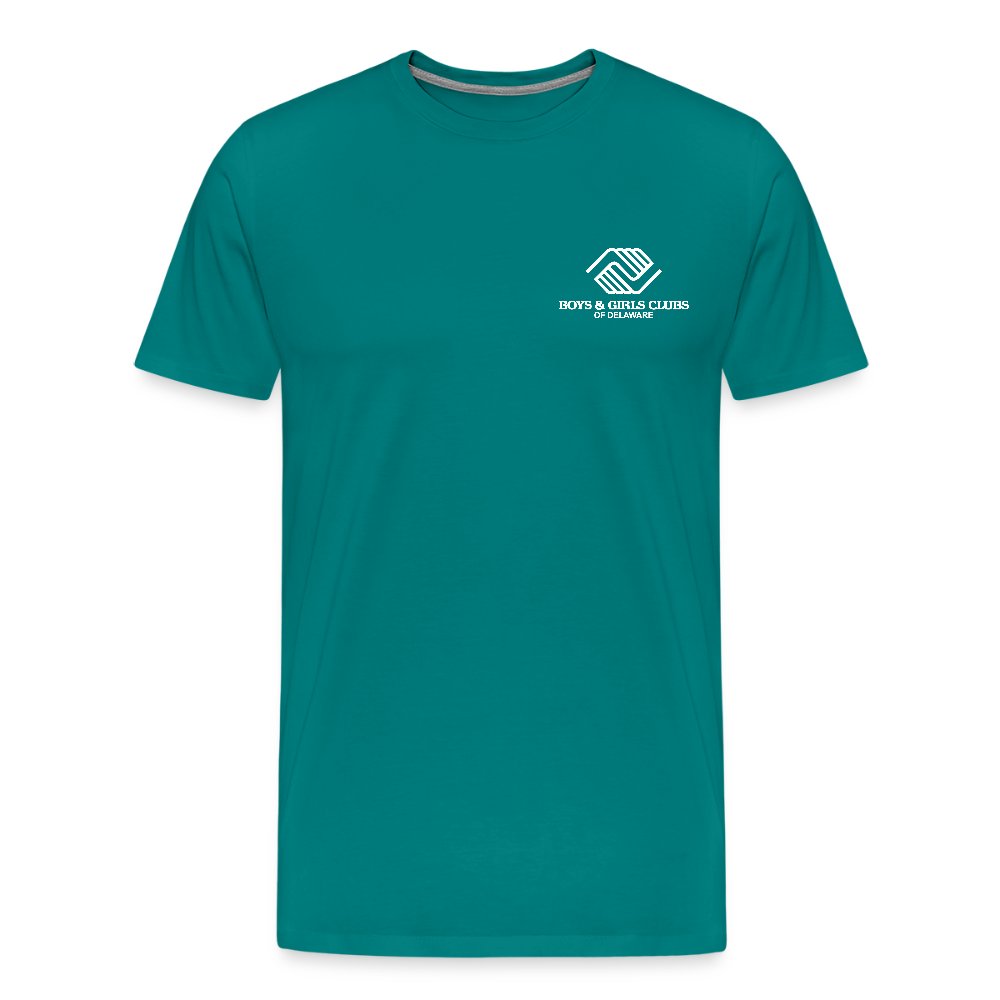 LOGO ONLY Men's Premium T-Shirt - teal