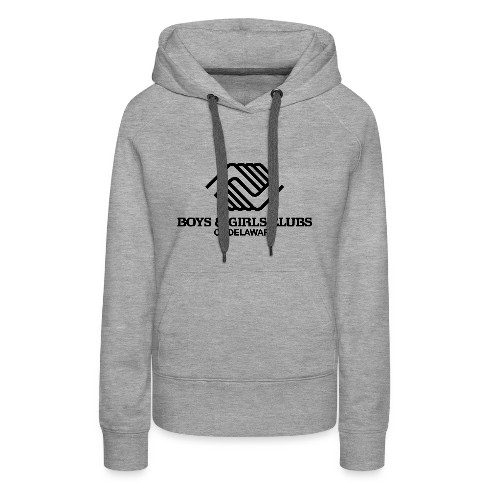 LOGO ONLY Women’s Premium Hoodie - heather grey