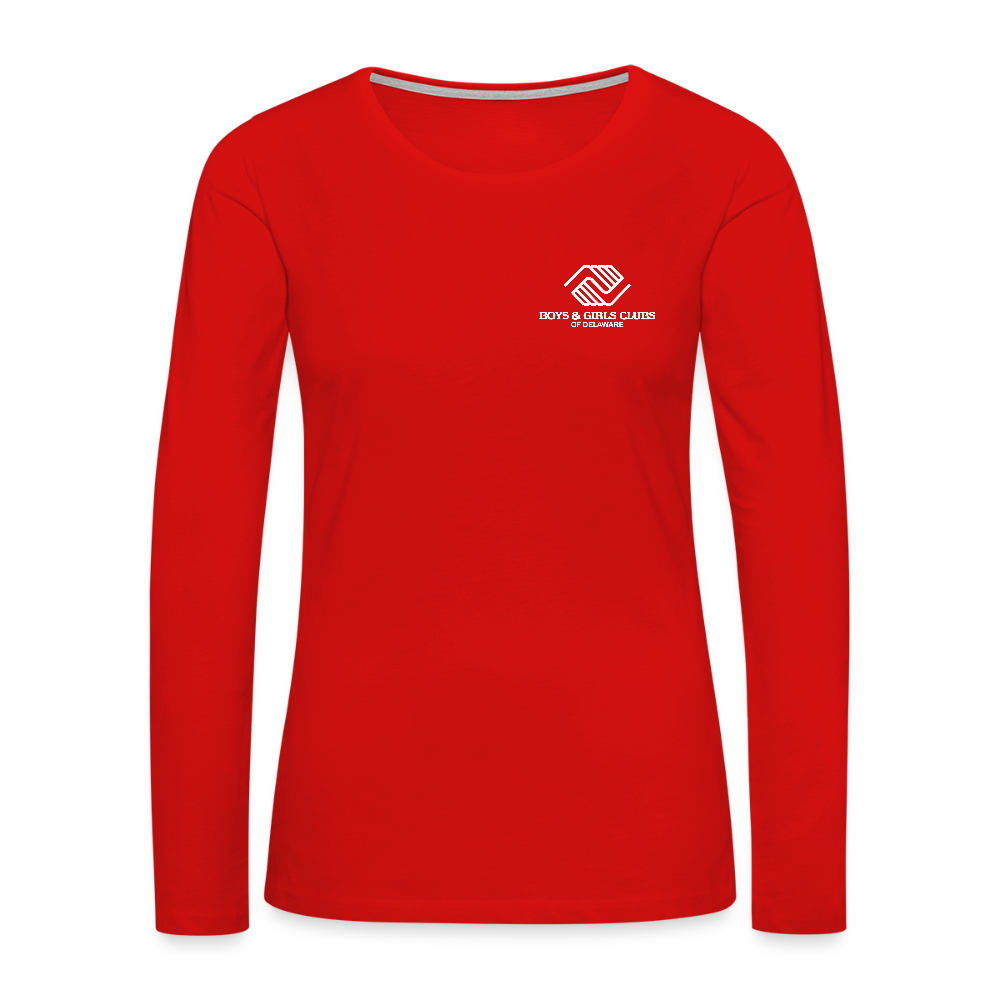 STAFF Women's Premium Long Sleeve T-Shirt - red