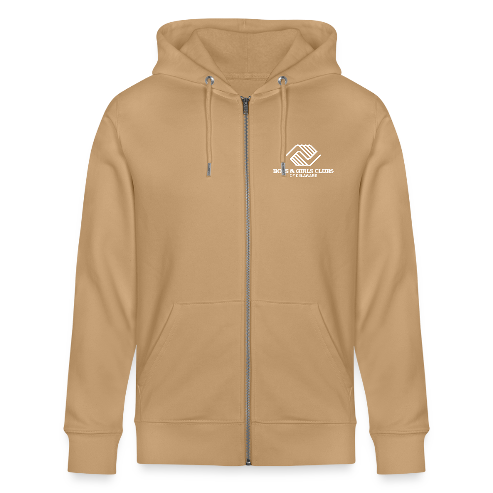 LOGO ONLY Stanley/Stella Cultivator Organic Zip Hoodie - latte