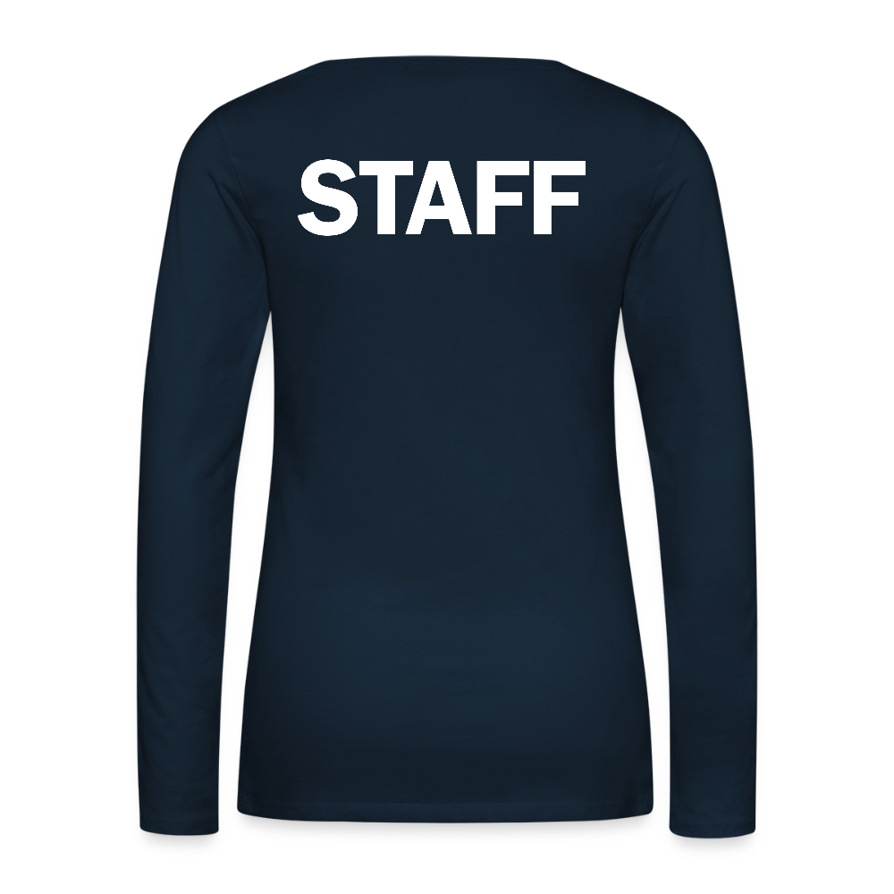 STAFF Women's Premium Long Sleeve T-Shirt - deep navy