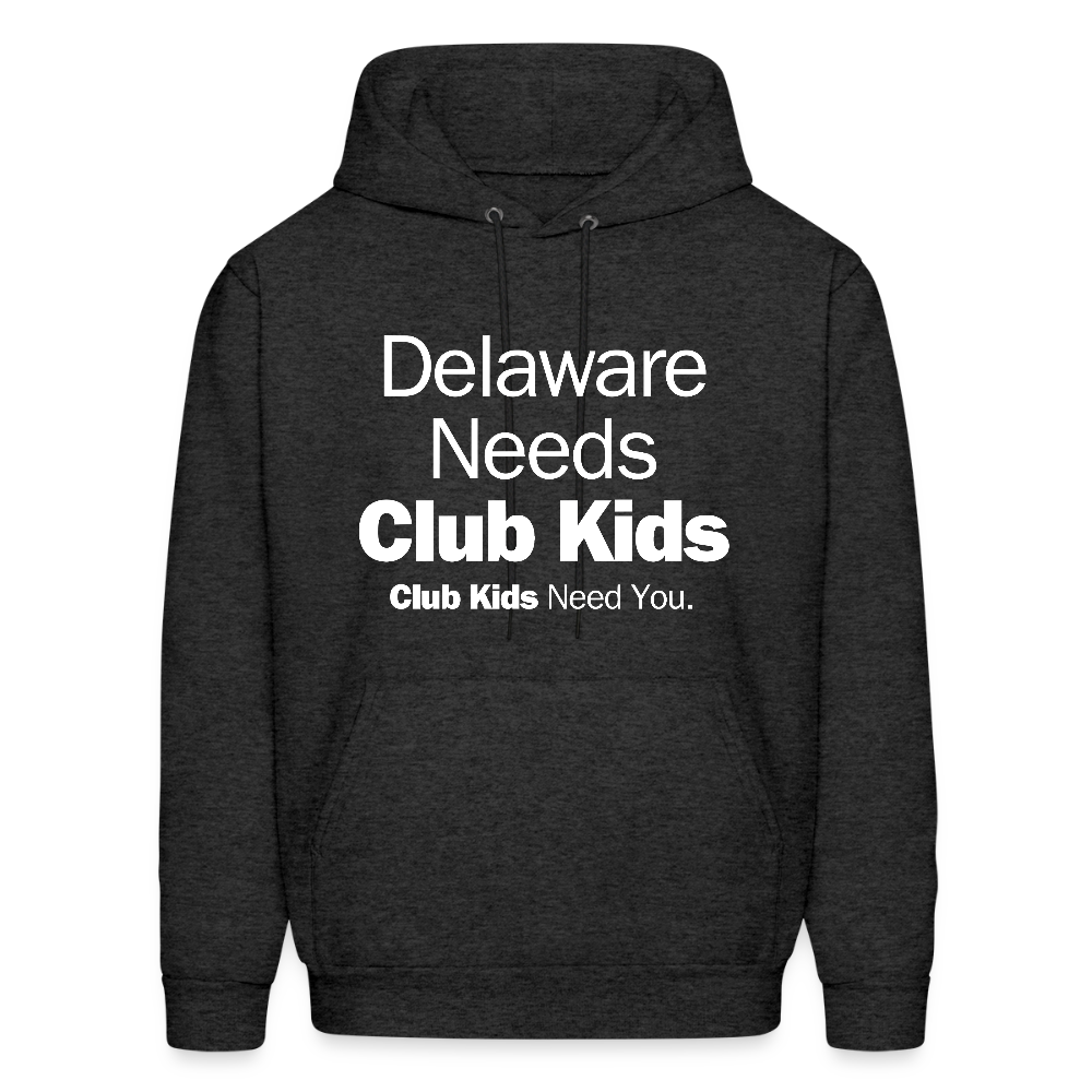 Delaware Needs Club Kids Men's Hoodie - charcoal grey