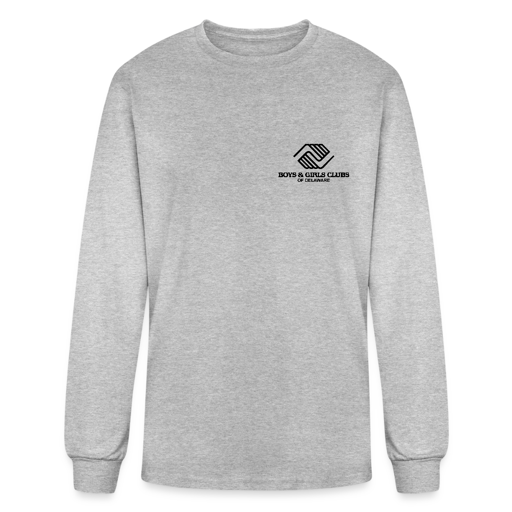 LOGO ONLY Men's Long Sleeve T-Shirt - heather gray