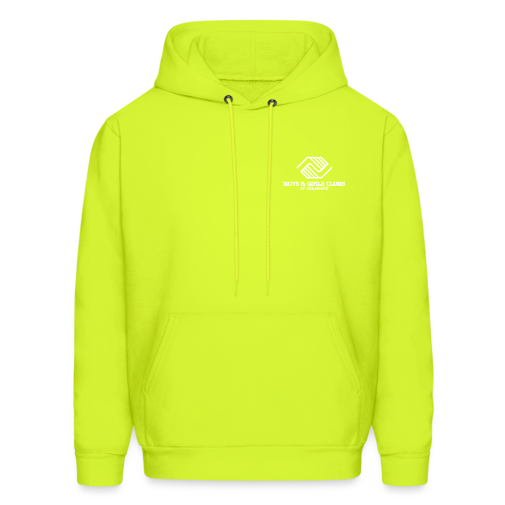 LOGO ONLY Men's Hoodie - safety green