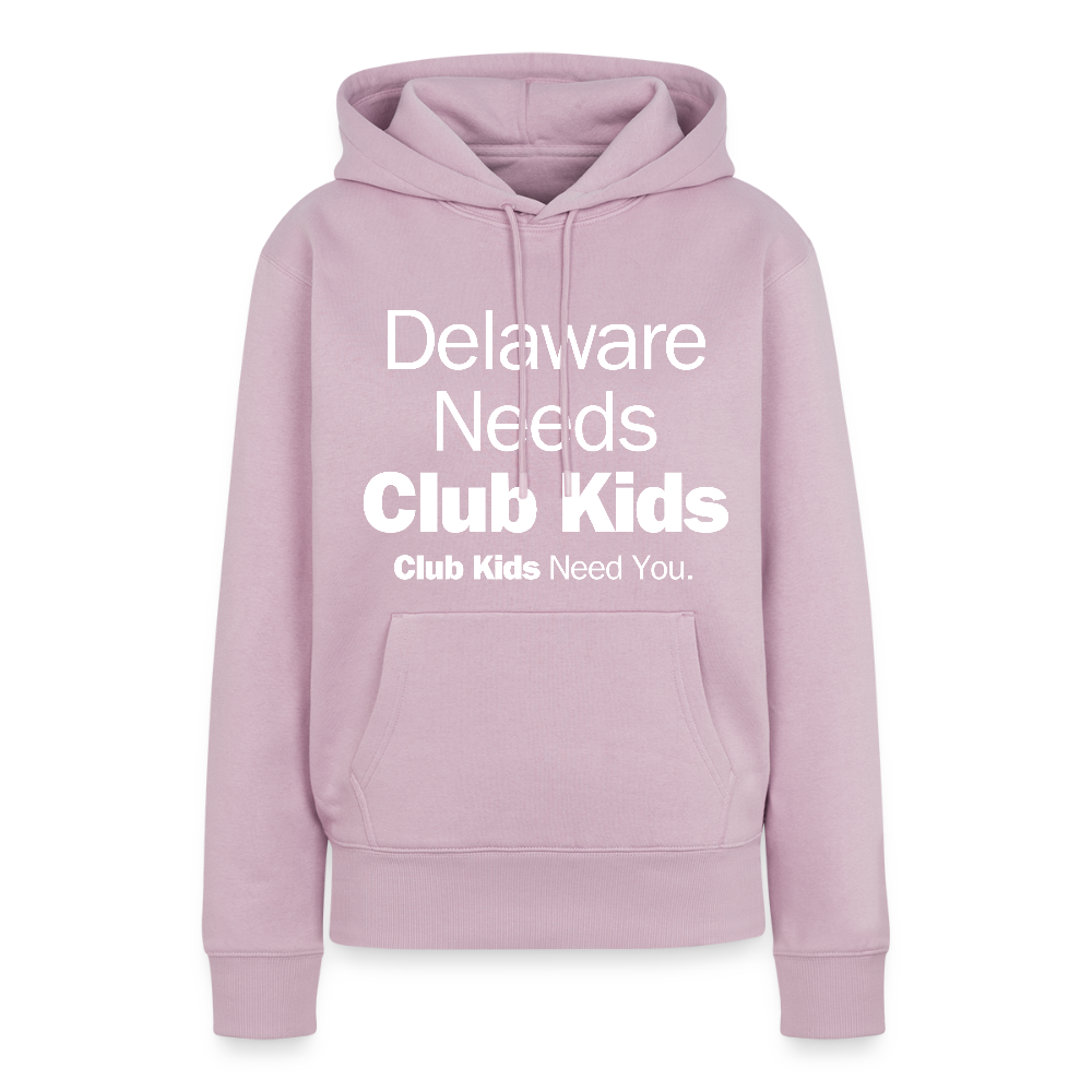 Delaware Needs Club Kids Women’s Premium Hoodie - dusty pink