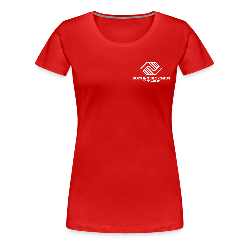 LOGO ONLY Women’s Premium T-Shirt - red