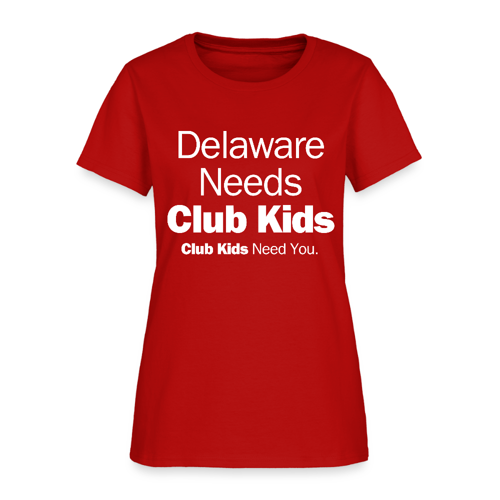 Delaware Needs Club Kids Women's T-Shirt - red