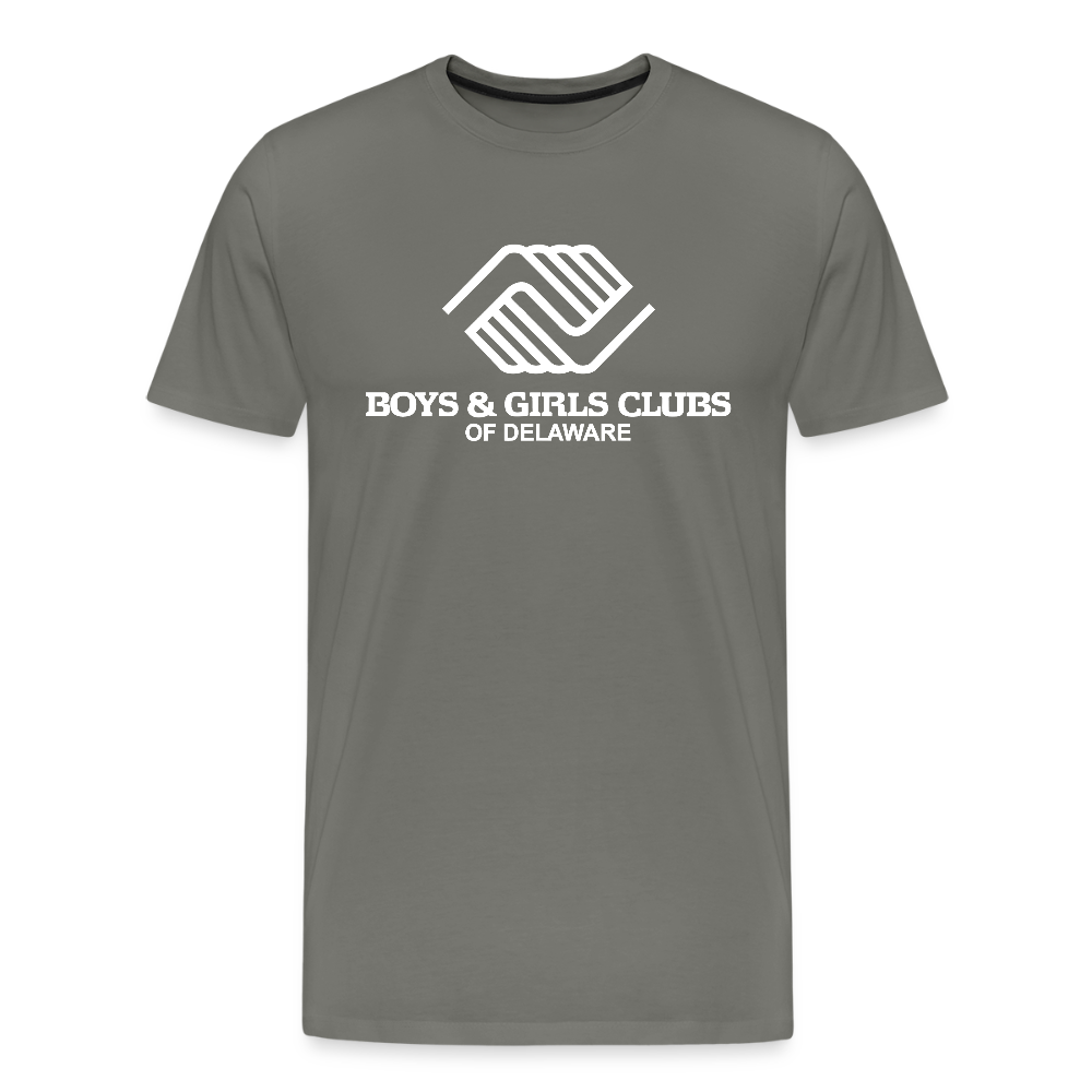 LOGO ONLY Men's Premium T-Shirt - asphalt gray