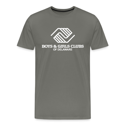 LOGO ONLY Men's Premium T-Shirt - asphalt gray