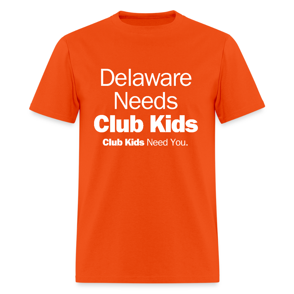 Delaware Needs Club Kids Men's T-Shirt | GILDAN 5000 - orange