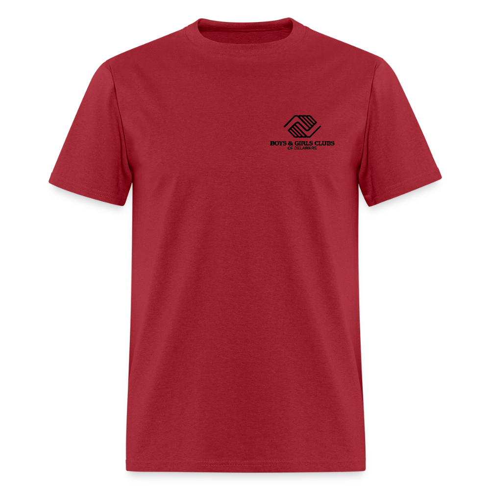 LOGO ONLY Men's T-Shirt | GILDAN 5000 - dark red