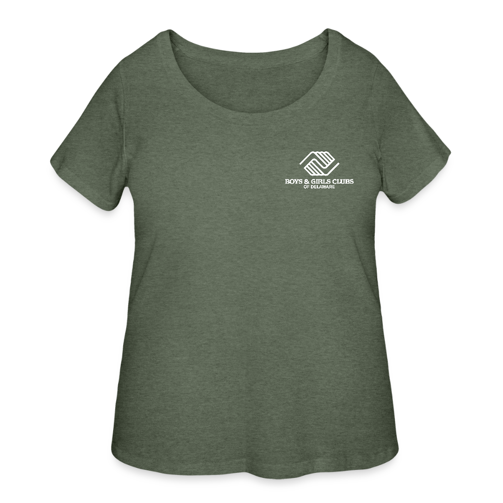 STAFF Women’s Curvy T-Shirt - heather military green