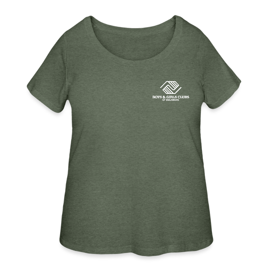 STAFF Women’s Curvy T-Shirt - heather military green