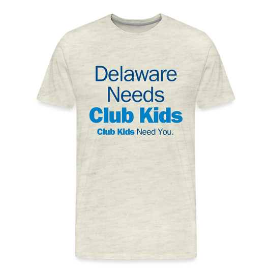 Delaware Needs Club Kids Men's Premium T-Shirt - heather oatmeal