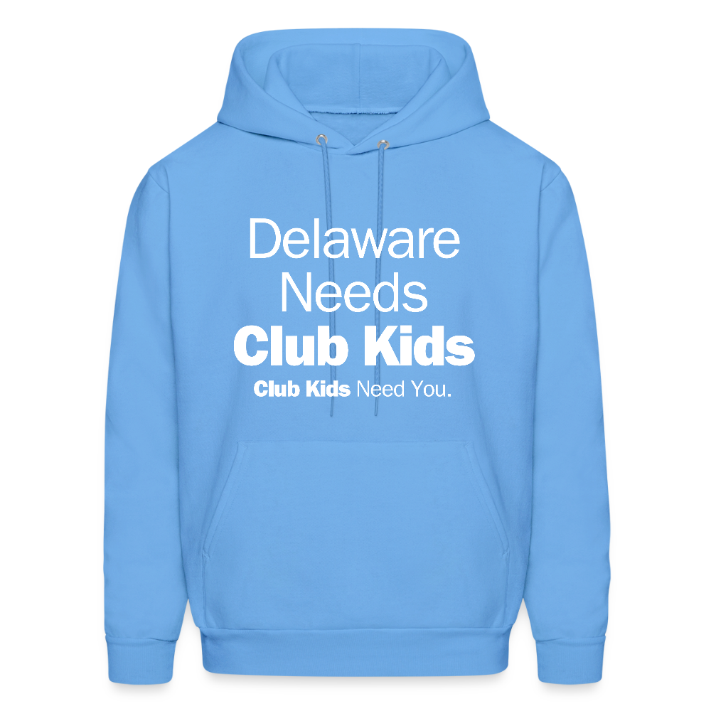 Delaware Needs Club Kids Men's Hoodie - carolina blue