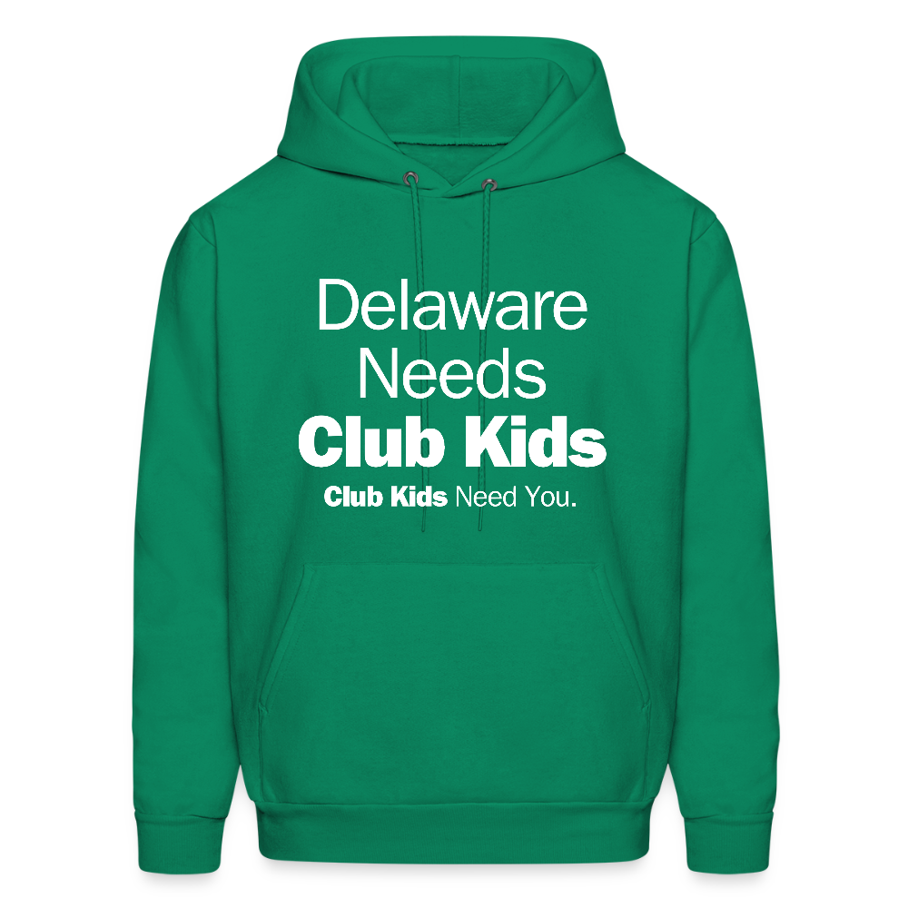 Delaware Needs Club Kids Men's Hoodie - kelly green