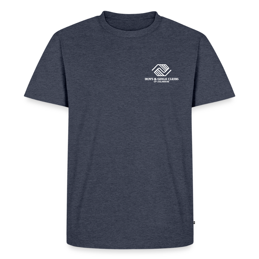 LOGO ONLY Men's Premium T-Shirt - heather denim 
