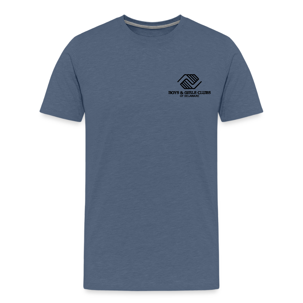 LOGO ONLY Men's Premium T-Shirt - heather blue