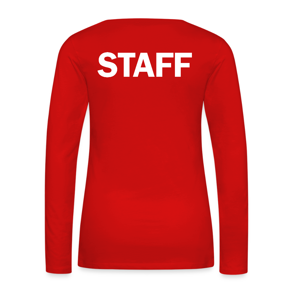 STAFF Women's Premium Long Sleeve T-Shirt - red