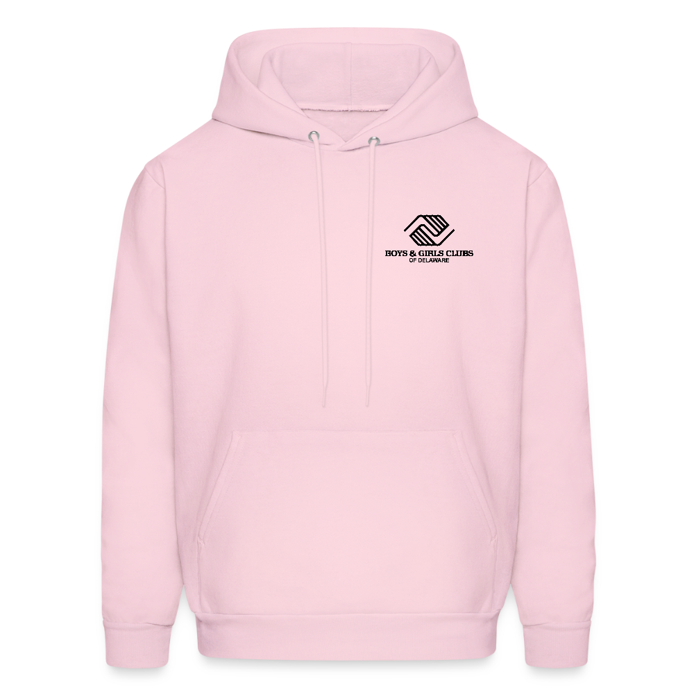 LOGO ONLY Men's Hoodie - pale pink
