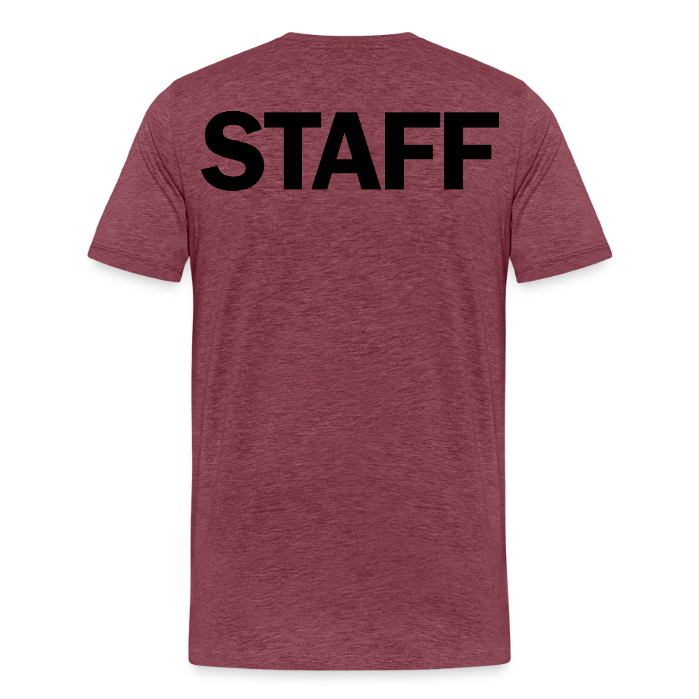 STAFF Men's Premium T-Shirt - heather burgundy