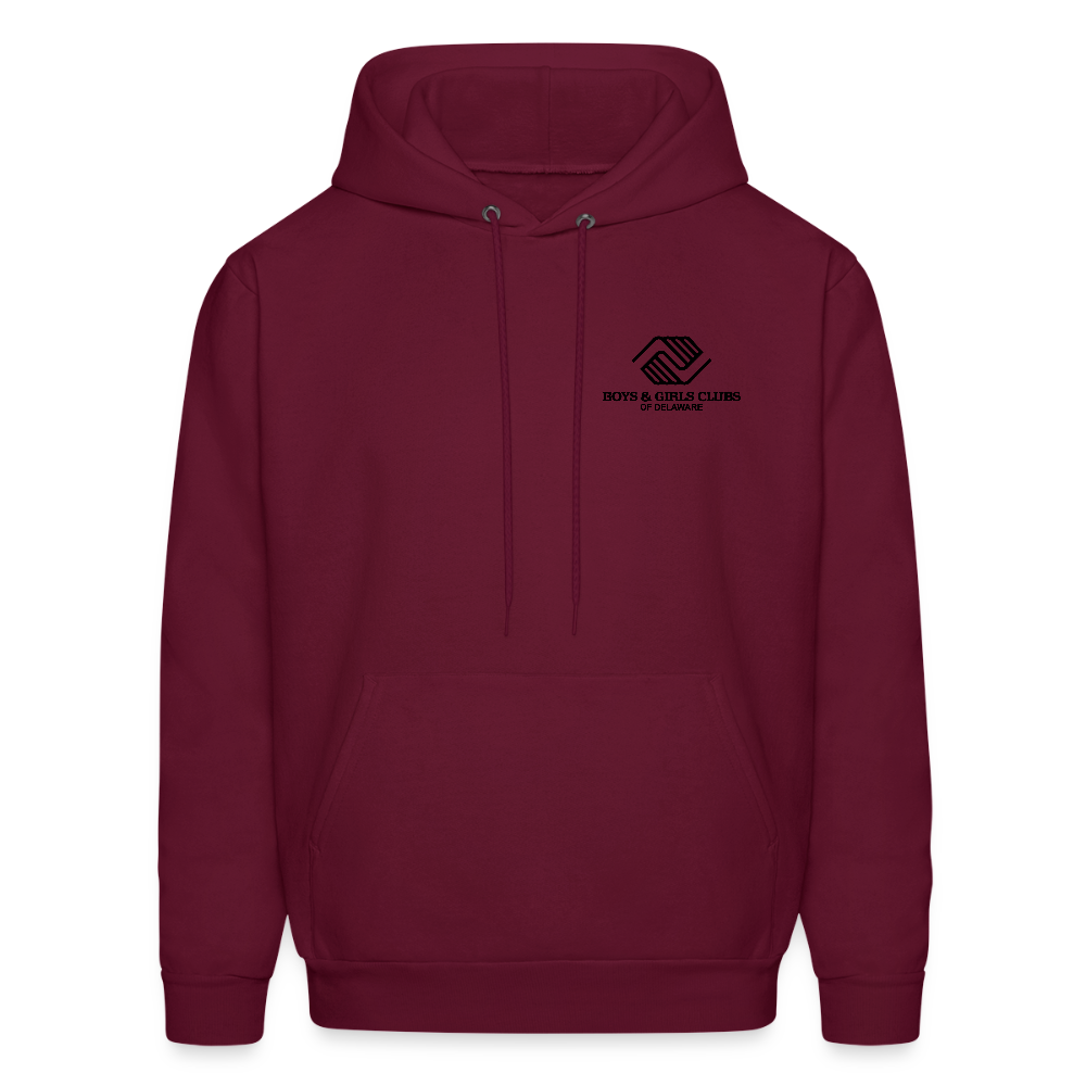 LOGO ONLY Men's Hoodie - burgundy