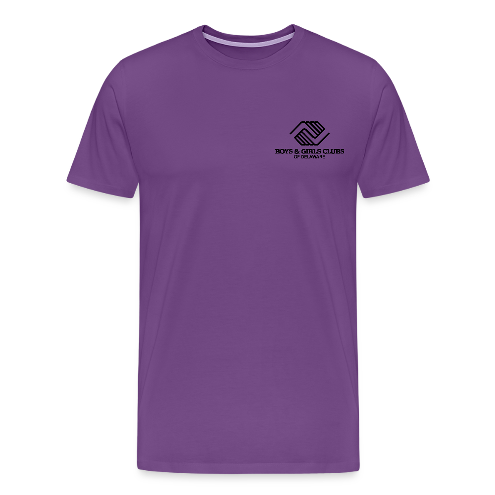 LOGO ONLY Men's Premium T-Shirt - purple