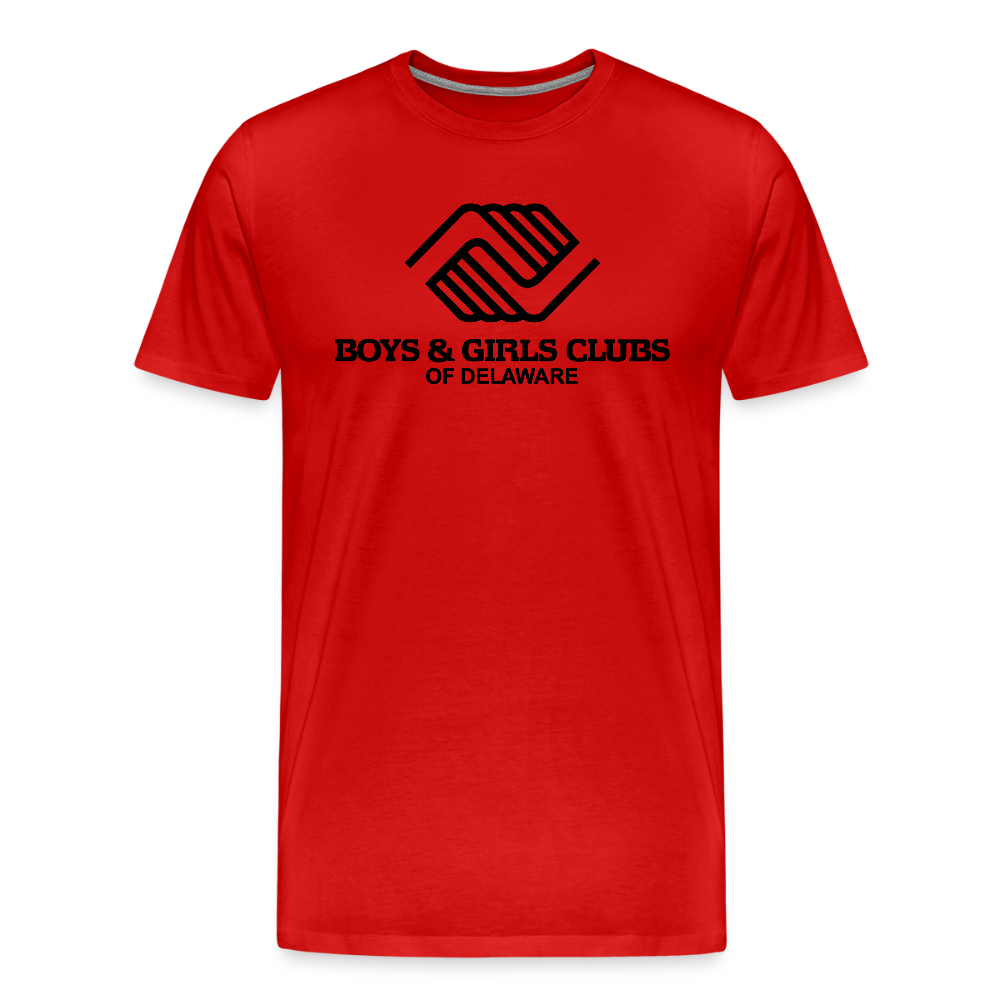 LOGO ONLY Men's Premium T-Shirt - red
