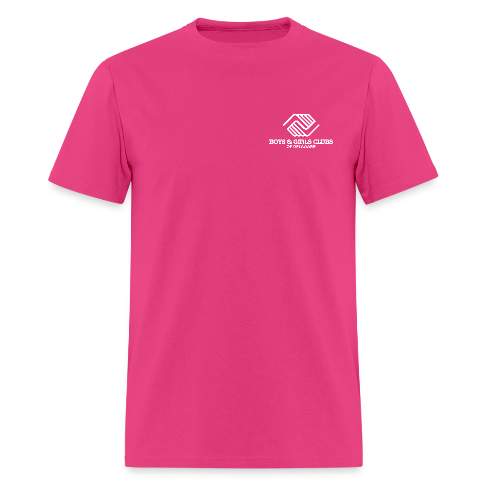 LOGO ONLY Men's T-Shirt | GILDAN 5000 - fuchsia