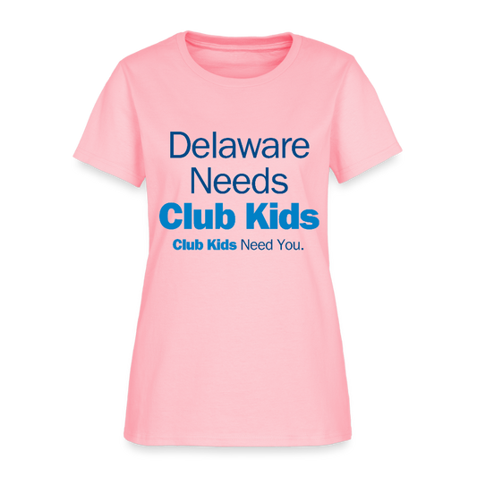 Delaware Needs Club Kids Women's T-Shirt - pink