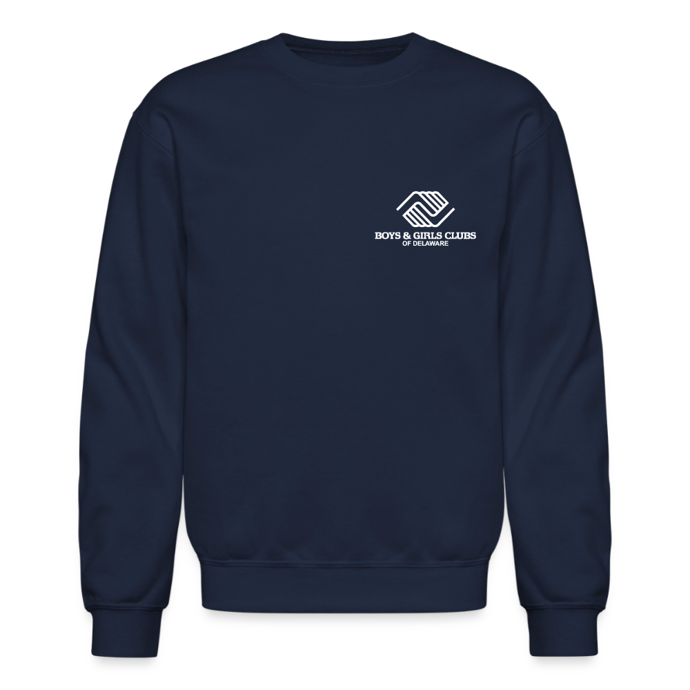 BGCDE Club Kids Need You BLUE - Dual Sided Crewneck Sweatshirt - navy