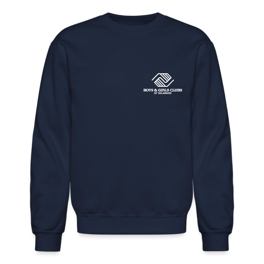 BGCDE Club Kids Need You BLUE - Dual Sided Crewneck Sweatshirt - navy