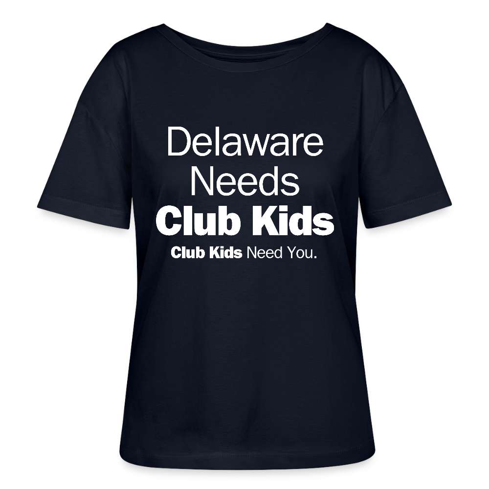 Delaware Needs Club Kids Stanley/Stella Serena Women’s Relaxed Organic T-Shirt - french navy