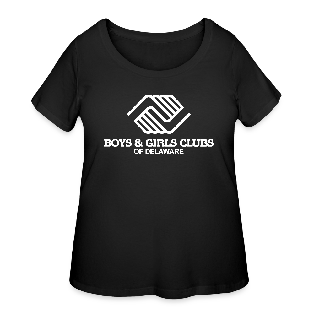 LOGO ONLY Women’s Curvy T-Shirt - black