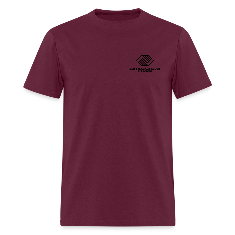 LOGO ONLY Men's T-Shirt | GILDAN 5000 - burgundy