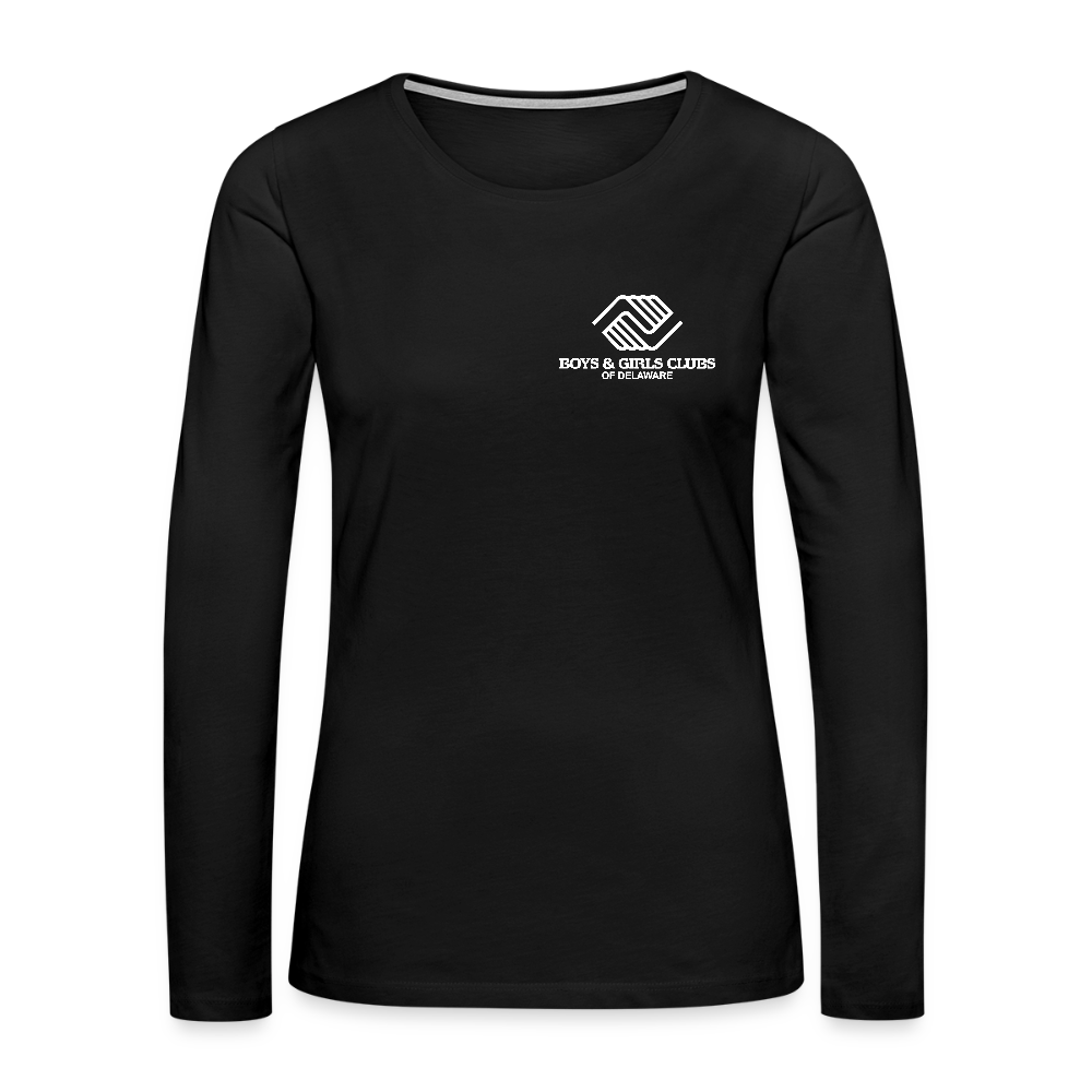 LOGO ONLY Women's Premium Long Sleeve T-Shirt - black