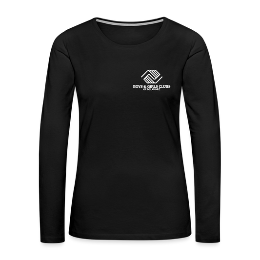 LOGO ONLY Women's Premium Long Sleeve T-Shirt - black